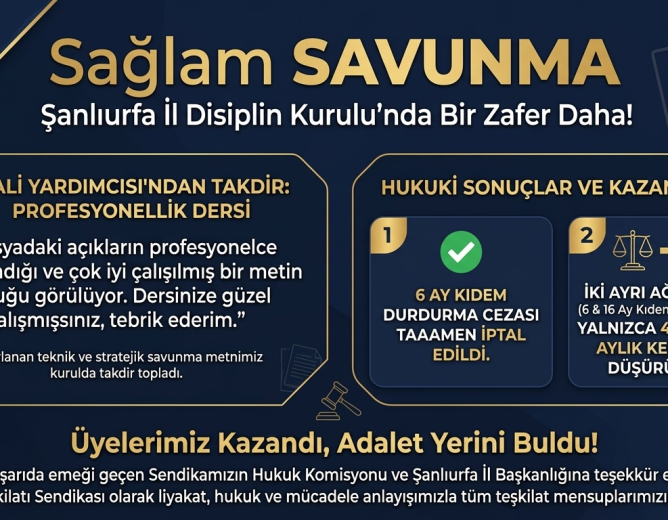 Emniyet Teşkilatı Sendikası olarak Sağlam SAVUNMA