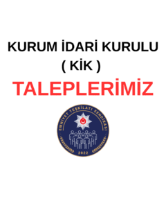 Emniyet Teşkilatı Sendikası Ekim 2026 KİK (Kurum İdari Kurul) Taleplerimiz
