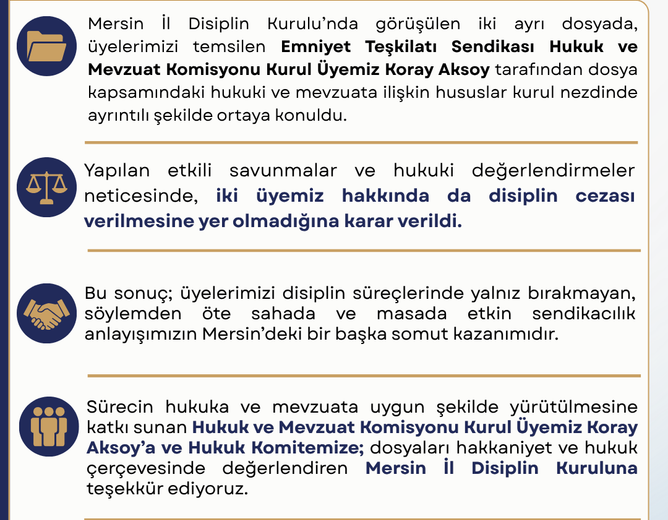 MERSİN’DE 2’DE 2 KAZANIM!